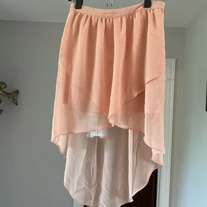 Light pink flowy skirt